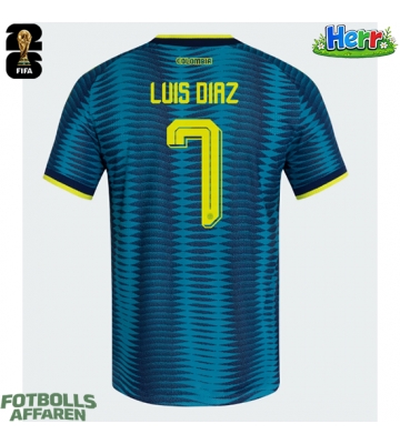 Colombia Luis Diaz #7 Bortatröja VM 2026 Kortärmad
